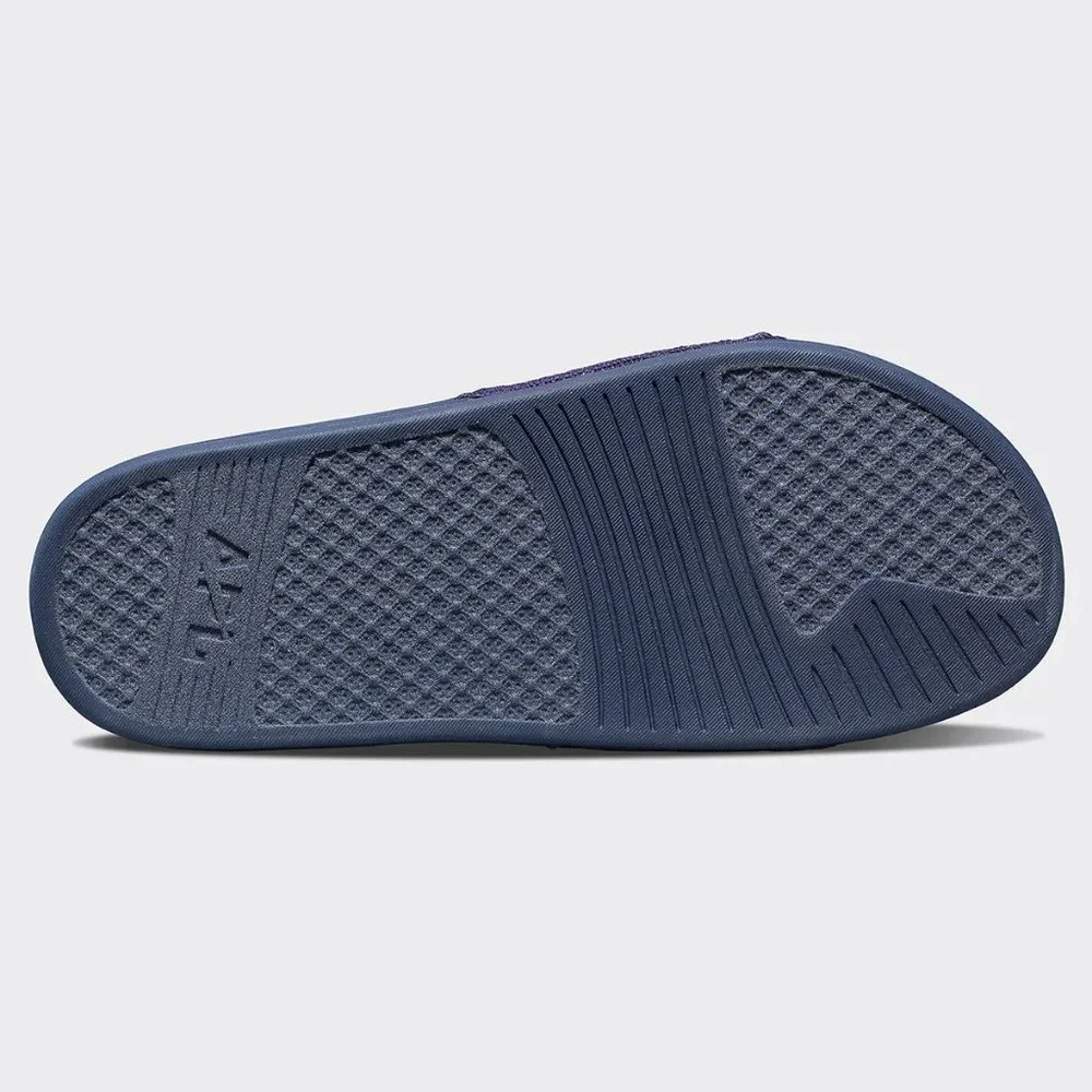 APL Big Logo TechLoom Slides Sandal Navy Blue 11 NWOB
